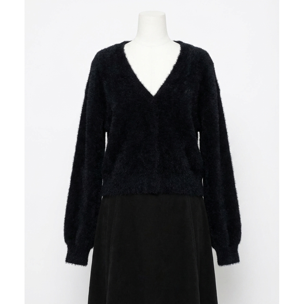 NEW Z SUPPLY women's sadira fluffy cardigan in black